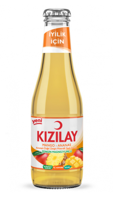 KIZILAY ANANAS - MANGO 24x200 ML  (eau pétillante ananas mangue)
