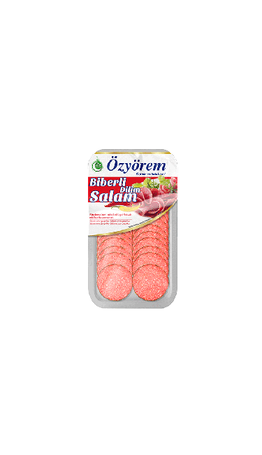 OZYOREM BIBERLI DILIM SALAMI 80 GR (tranches de salami pimentées)