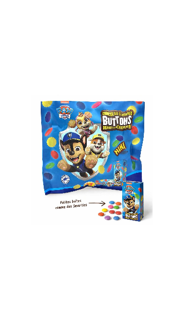 PAW PATROL CHOCO BUTTONS MULTI 14GR