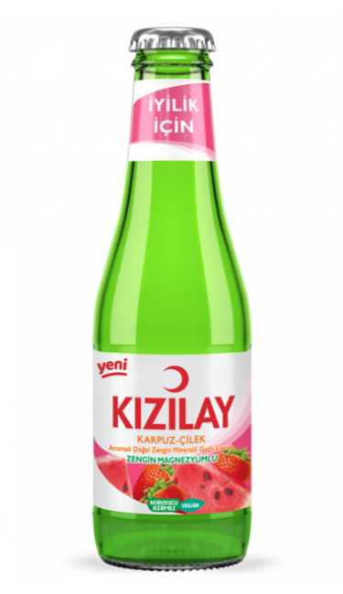 KIZILAY CILEK-KARPUZ 200 ML X24 (eau gazeuse fraise-pastèque)