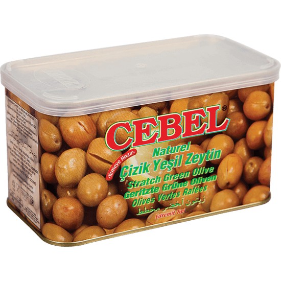 CEBEL Y. ZEYTIN CIZIK TENEKE 700 GR PROMO 3.99 (olives vertes en boite)