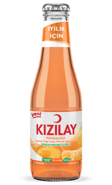 KIZILAY C VITAMIN MANDALINA  24X200 ML (EAU GAZEUSE AUX MANDARINES)