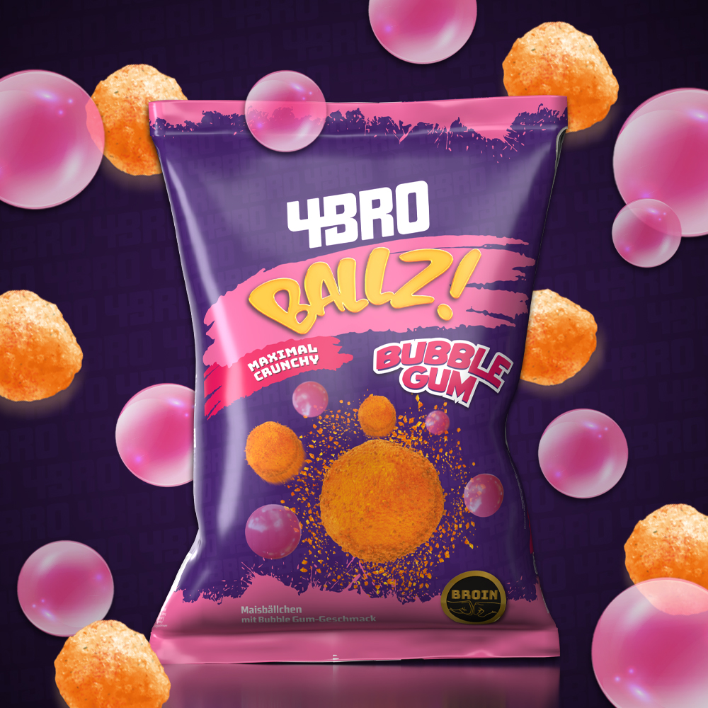 4BRO BROJI BALLS BUBBLEGUM 12x75 GR