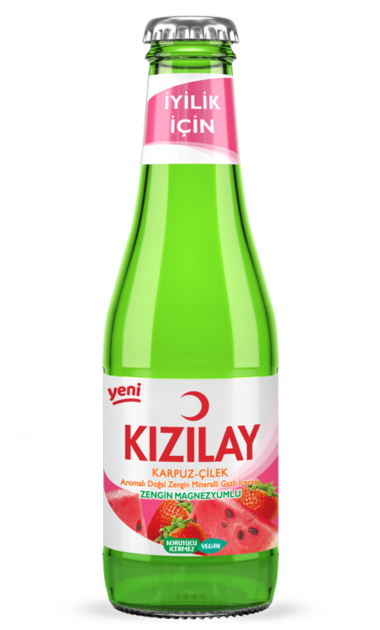 KIZILAY CILEK-KARPUZ 200 ML X24 (eau gazeuse fraise-pastèque)