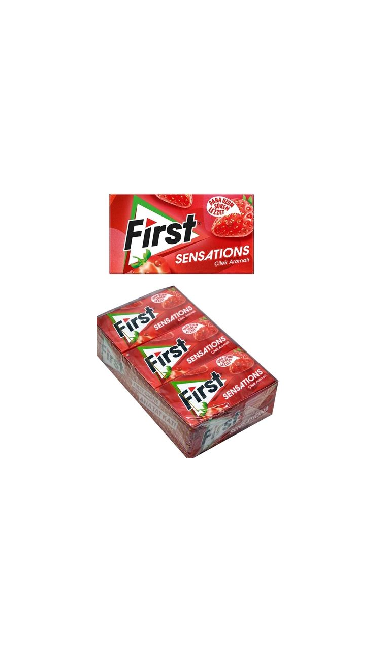 FIRST SAKIZ CILEK 27g x 12 (chewing gum gout fraise)