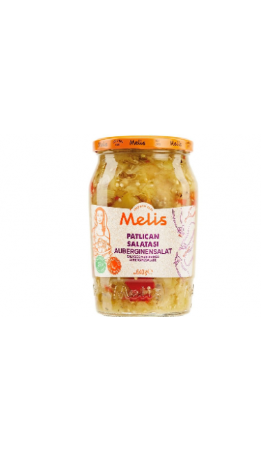 MELIS KOZLENMIS PATLICAN SALATASI 12X720ML (salade purée d'aubergines poivron rouge braisée)