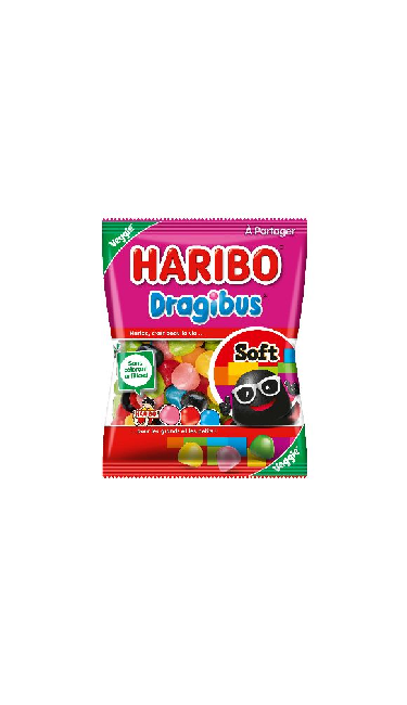 HELAL HARIBO DRAGIBUS 150 GR ( JELATINSIZ ) ( Sans Gélatine )