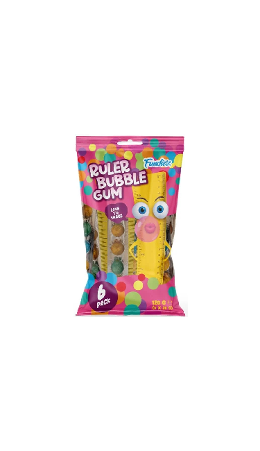 FUNDIEZ RULER BUBBLE GUM (serit sakiz)