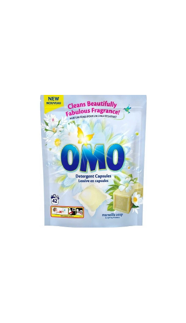 OMO DETERGENT CAPSULES MARSEILLE SOAP 4X840GR