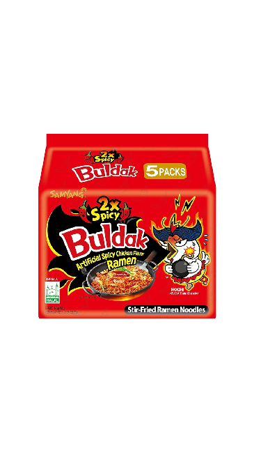 BULDAK RAMEN POULET EXTRA  PIQUANTX2 SAMYANG 5X140GR