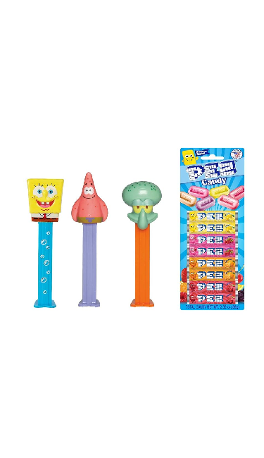 PEZ BOB L'EPONGE 12PCS 1+1 recharge