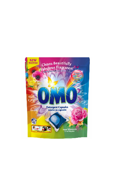 OMO DETERGENT CAPSULES ROSE BLOSSOM 4X840GR
