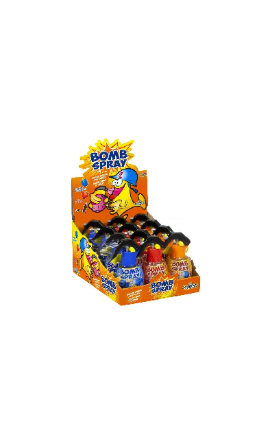 FUNNY CANDY BOMB SPRAY 12PCS