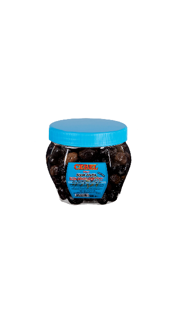 CEBEL ORTA TANELI PET  12X500 GR -2XS- (351-380) (olives noires cal.moyen)
