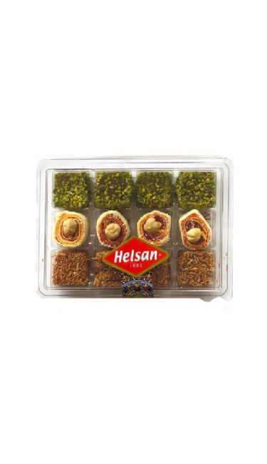 HELSAN LOKUM MIX-5 FINDIK/KADAYIF/ANTEPFISTIK 20x300gr (loukoum mix 3 pistache/kadayif/noisette)