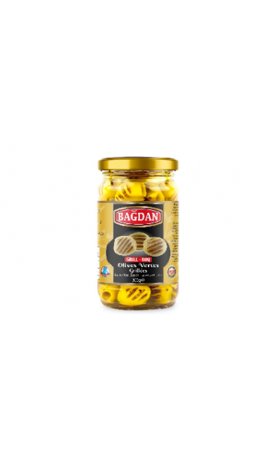 BAGDAN YESIL IZGARA ZEYTIN 12x320CC (olives vertes grillée dénoyautées)