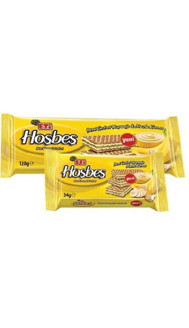 ETI HOSBES GOFRET MUZ 20X120 GR (gaufrette banane)