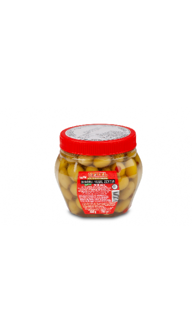 CEBEL Y.ZEYTIN BIBERLI PET 450GR (201-230) (olives vertes avec piments)