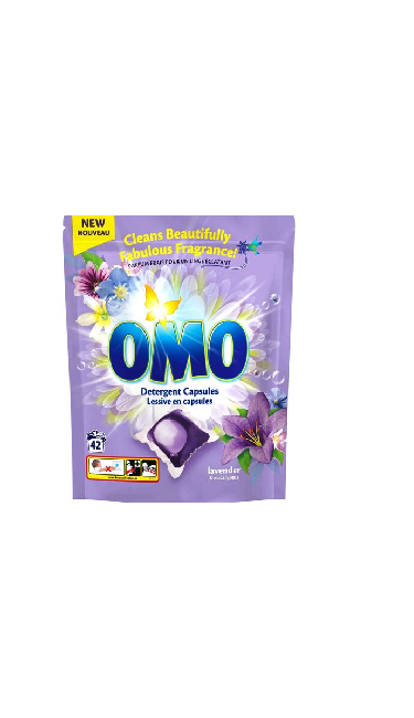 OMO DETERGENT CAPSULES LAVENDER 4X840GR