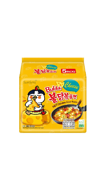 BULDAK RAMEN POULET PIQUANT CHEESE  SAMYANG 5X140GR