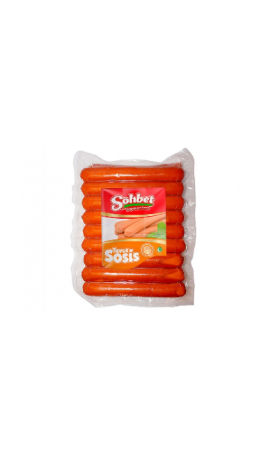 SOHBET TAVUK SOSIS 10X400 GR (saucisses au poulet )