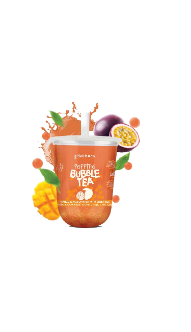 POPPING BUBBLE TEA 12x33CL MANGUE PASSION