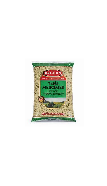 BAGDAN YESIL MERCIMEK ( YERLI ) 12x1000gr (Lentilles vertes)