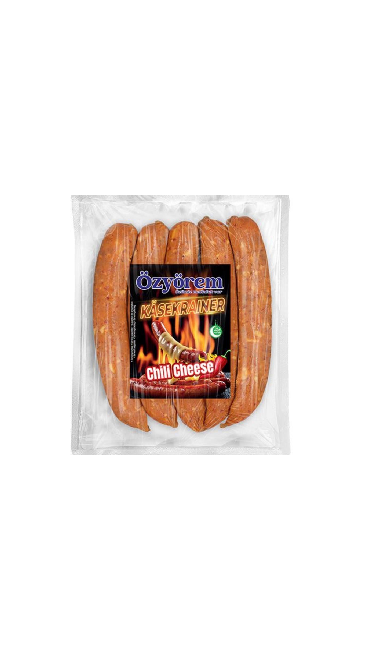 OZYOREM CHILI VE PEYNIRLI SOSIS  7X500gr (saucisse poulet au fromage et chili)