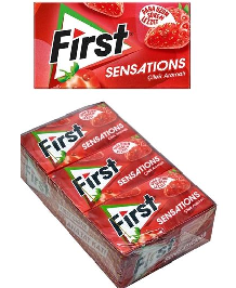 FIRST SAKIZ CILEK 27g x 12 (chewing gum gout fraise)
