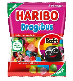 HELAL HARIBO DRAGIBUS 150 GR ( JELATINSIZ ) ( Sans Gélatine )
