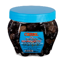 CEBEL ORTA TANELI PET  12X500 GR -2XS- (351-380) (olives noires cal.moyen)